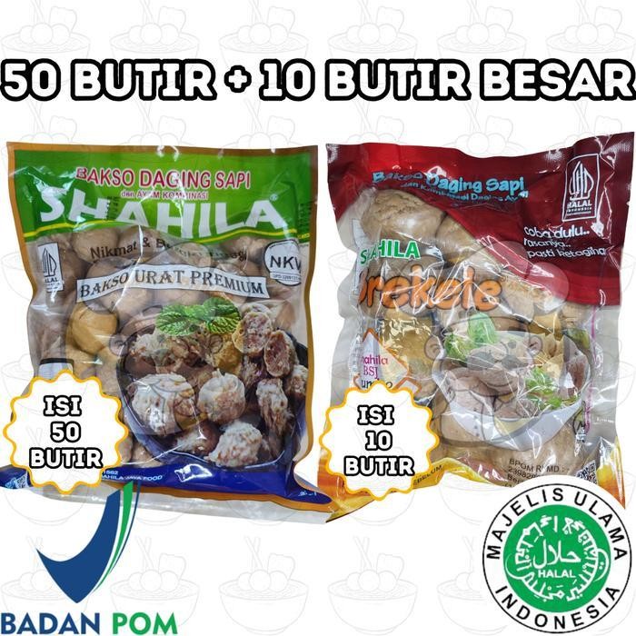 

DMS paket Bakso Urat 50+10 Pcs - Makanan Beku Siap Saji - Frozen, Food
