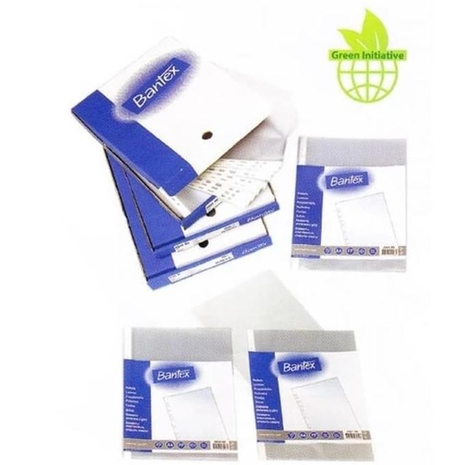 

New PP Pocket Bantex 2042 Transparant A4 Isi 100 Lembar