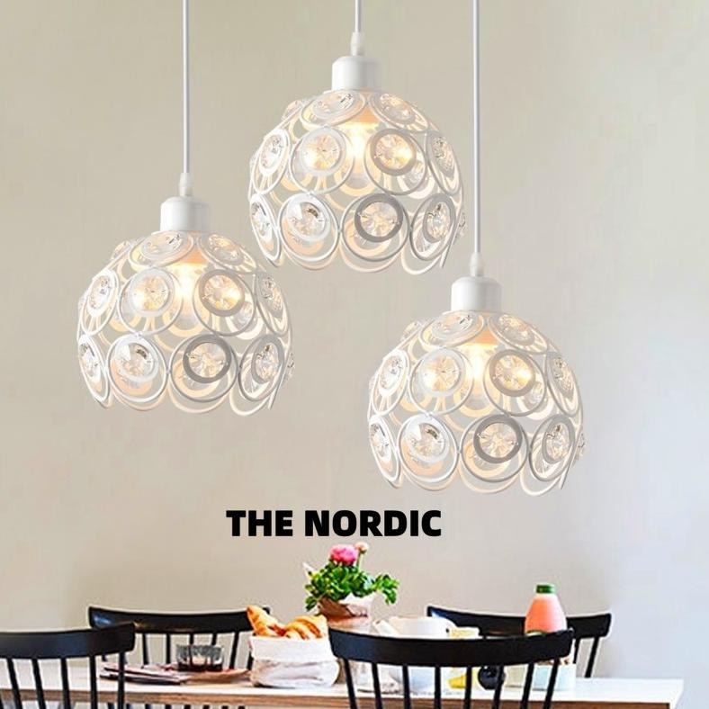 Lampu Gantung Kristal Lampu Teras Minimalis Depan Rumah Lampu Led Plafon Hias Ruang Tamu/Kamar Tidur
