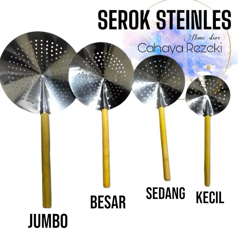 Bisa Cod Gagang Bukat - Serok Yunior Logam | Erok Erok | Peniris Gorengan | Saringan ||