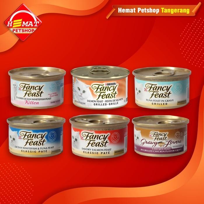 

DMS FANCY FEAST makanan basah kaleng kucing wet cat food ff 85gr non sheba