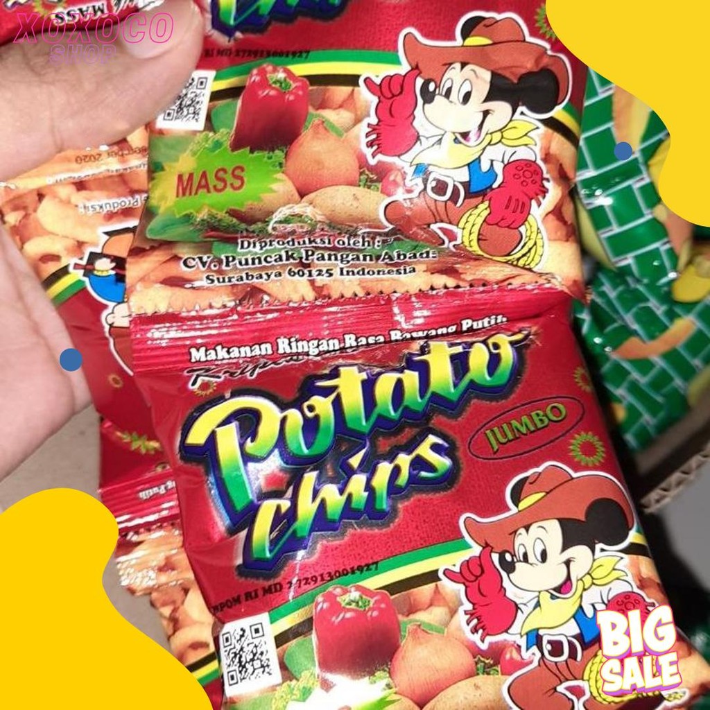

(1 Dus) Potato Chips/Golden Chips 1 Dus 6 Renceng Terlengkap Dan Termurah