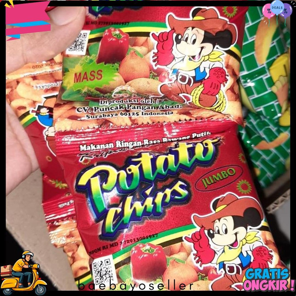 

(1 Dus) Potato Chips/Golden Chips 1 Dus 6 Renceng Diskon