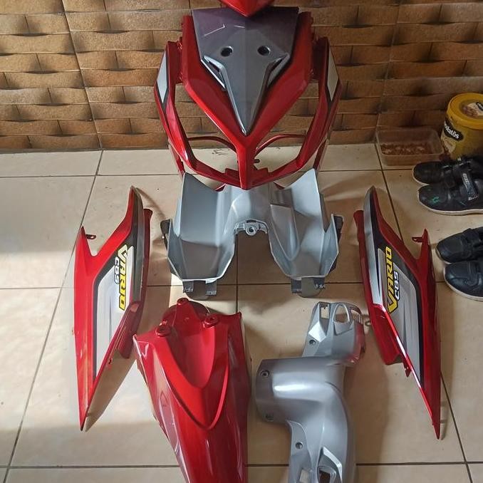 Full body halus kasar Vario techno CBS 110 karbu merah silver