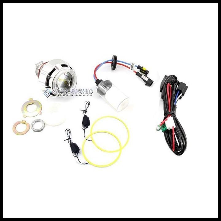 Lampu Projector Motor HID Projie Bulat Vahid AES Super Mini MH1 Car