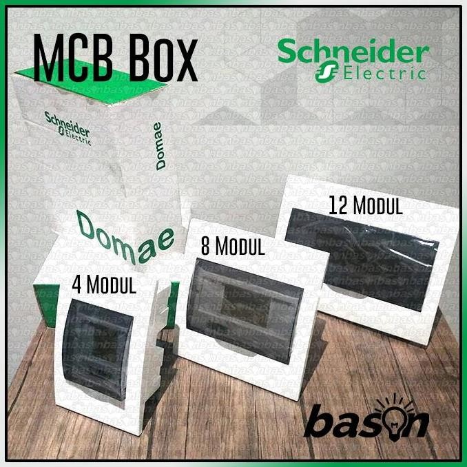 SCHNEIDER MCB BOX 4 / 8 / 12 MODUL - DOMAE MCB PANEL ORIGINAL DAN TERPERCAYA