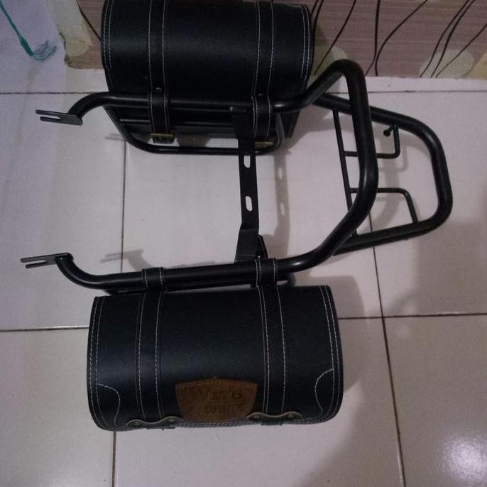 aksesoris w175 back rack w175 side bag w175