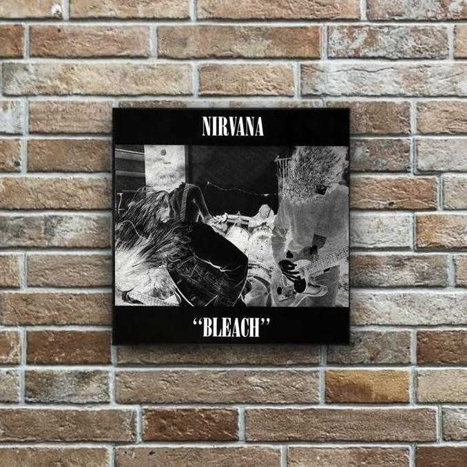 hiasan dinding wall decor band nirvana