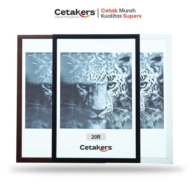 Frame Bingkai Foto 20R (50X60Cm) Minimalis Frame Pigura Kaca Mika