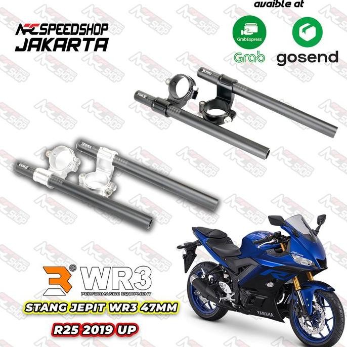 Stang Clip On / Stang Jepit WR3 47mm Yamaha R25 New