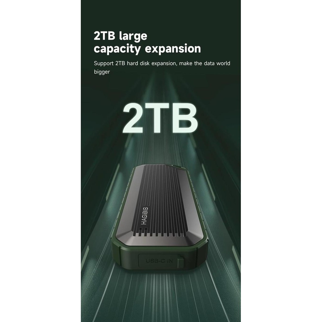 Hagibis Ssd Case Nvme Sata Dual Protocol Ssd Enclosure M.2 To Usb 3.1