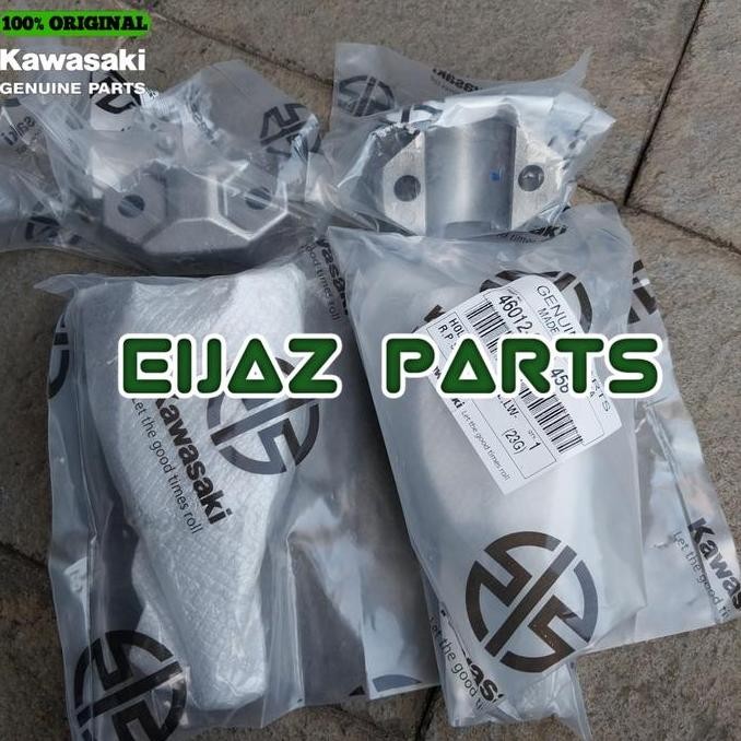 raiser dudukan stang setang warna silver klx 150 bf orinal kawasaki