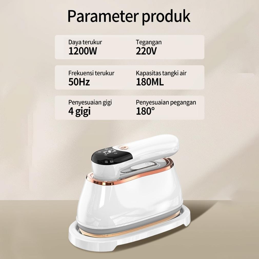 E.HOME Setrika Uap Vulga Setrika 2in1 Setrika Mini Setrika Portable Cepat Panas 100ml
