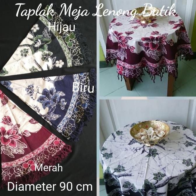 Terbaru Taplak Meja Bulat Motif Batik Pekalongan Tradisional Elegan