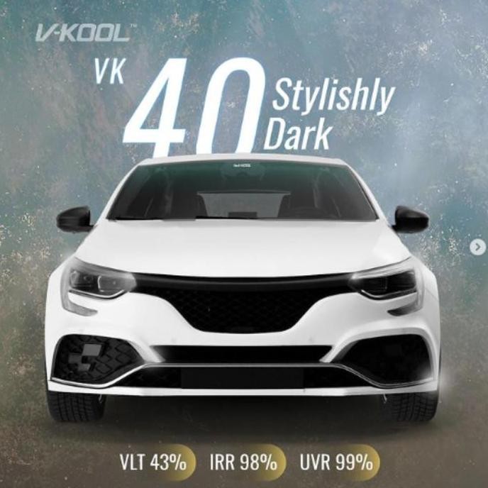 Kaca Film V-KOOL Ultimate Solitaire Depan VK30 TOYOTA FORTUNER