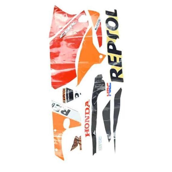 Sticker Body Set Kanan Orange Red - Honda CBR 150R K45A 871X0K45N20ZAR