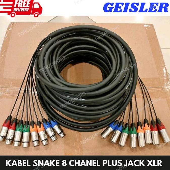 JB kabel snake isi 8 channel kabel snake 8ch komplit jack xlr male female None