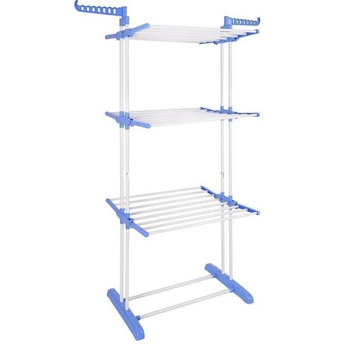 Jemuran Baju Multifungsi / Jemuran Lipat 3 Susun