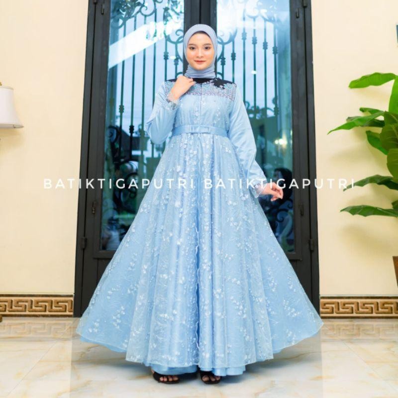 Bsh Gamis Couple Keluarga Gamis Sakura Brokat Gamis Couple Keluarga Dress Couple Ibu Anak Gamis Bruk