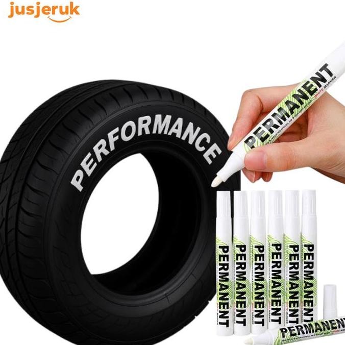 

TERMURAH - JFactory Spidol Ban Permanen Oil Based Marker Waterproof warna putih