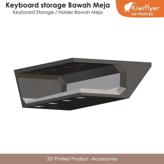 WSS Keyboard Storage Bawah Meja - Holder / Penyimpanan Keyboard Bawah Meja