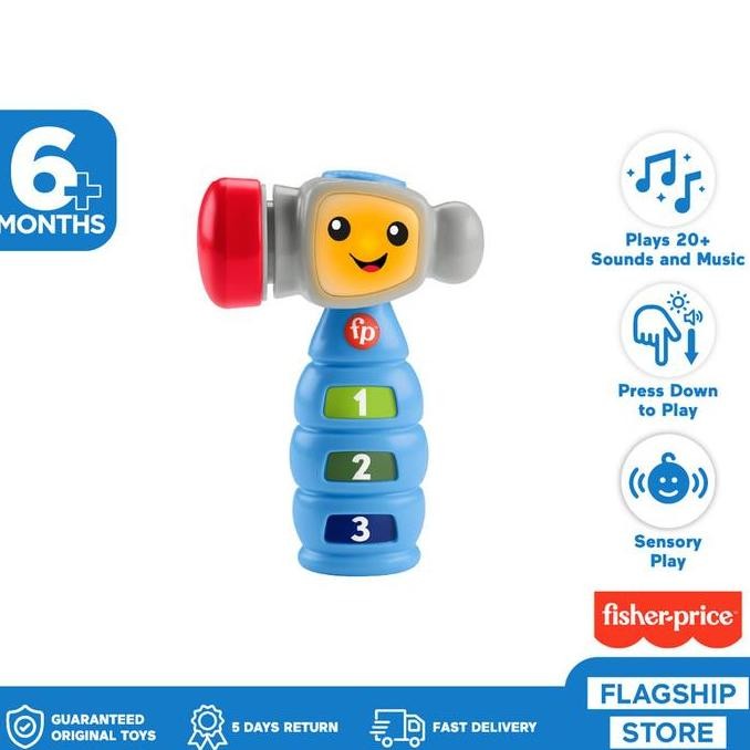 Fisher Price Tap 'N Learn Hammer - Mainan Edukasi Anak Balita