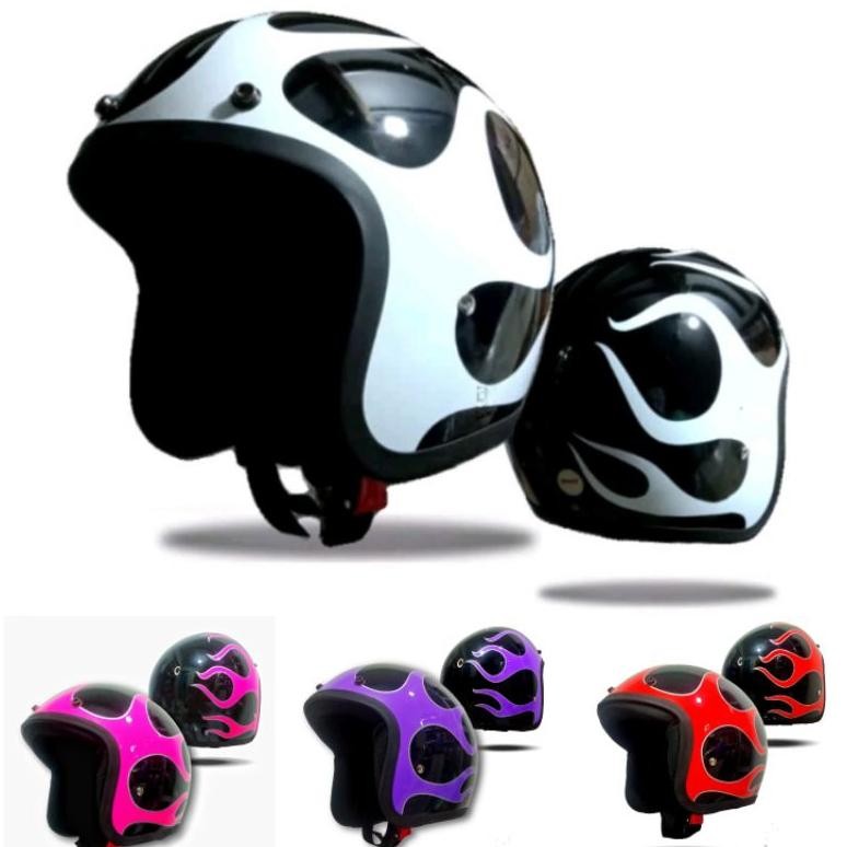 Helm Retro Api Klasik