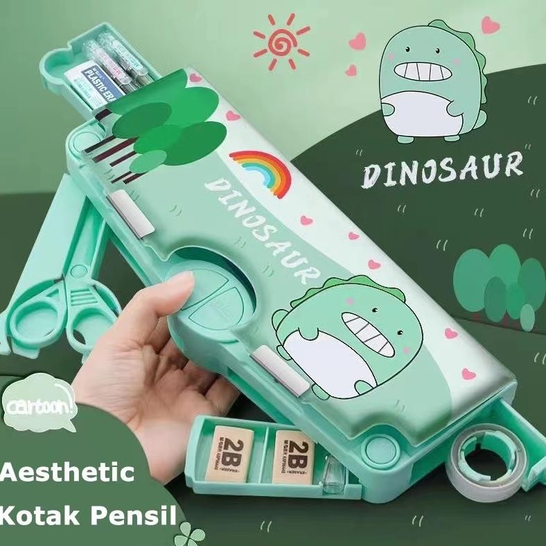 

Sale (Cod) Kotak Pensil Multifungsi Lengkap Peruncing Gunting Isolasi Penghapus Penggaris Kotak Pensil Multifungsi Motif Unicorn / Dinosaurus / Astronot Untuk Anak Lengkap Peruncing Gunting Isolasi Penghapus At-126