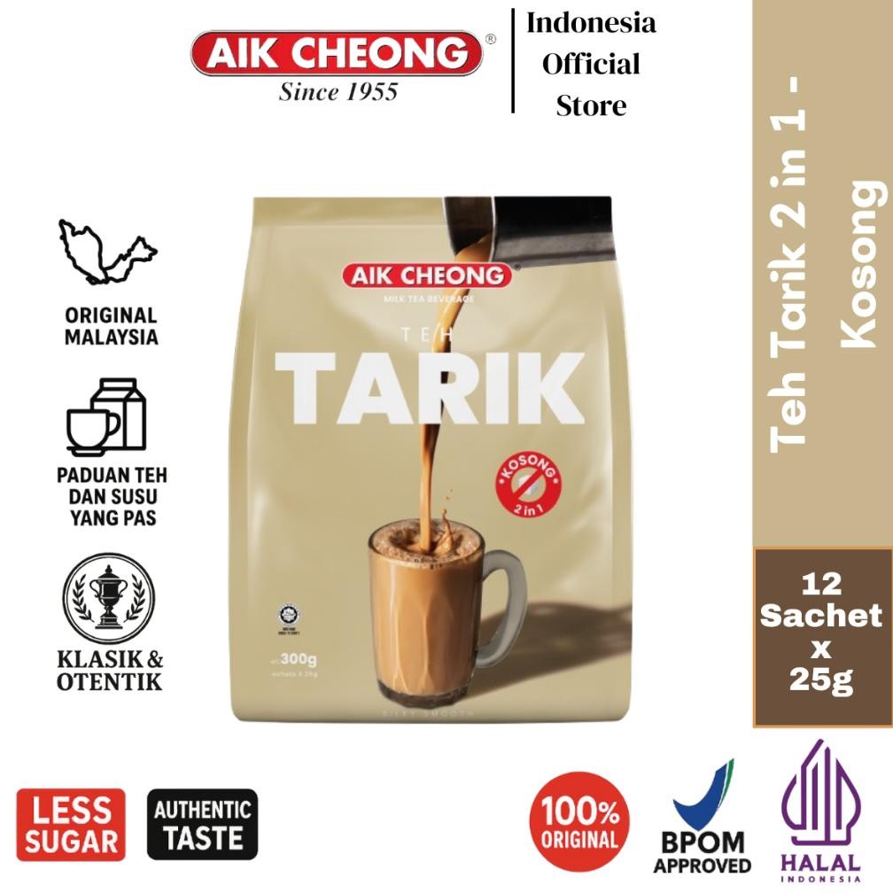 

SALE! AIK CHEONG TEH TARIK 2IN1 LESS SUGAR 12 SACHET | 300GR | TEH SUSU MALAYSIA ORIGINAL