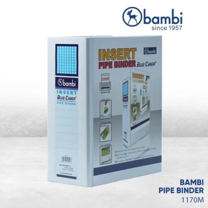 

Ordner Bambi A4 100Mm Insert Pipe Binder 1170M Putih Per 1 Pcs