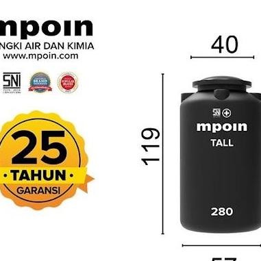 Tangki Air Mpoin 280 Tall Termurah