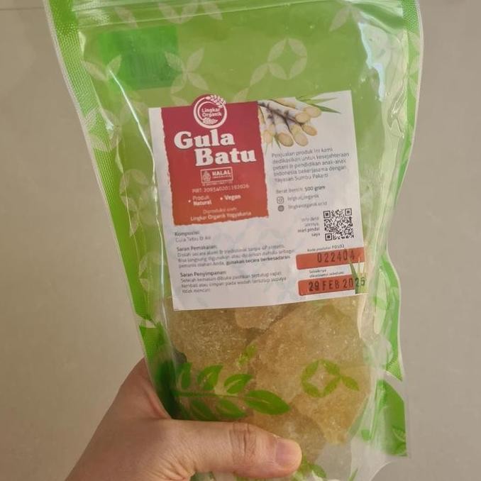 

Lingkar Organik Gula Batu Alami 500g ( Bebas Pemutih )