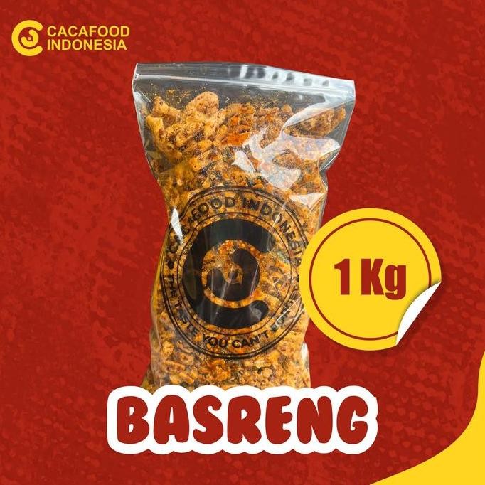 

1 KG BASRENG PEDAS CACAFOOD Cemilan Snack Keripik Food renyah basreng viral