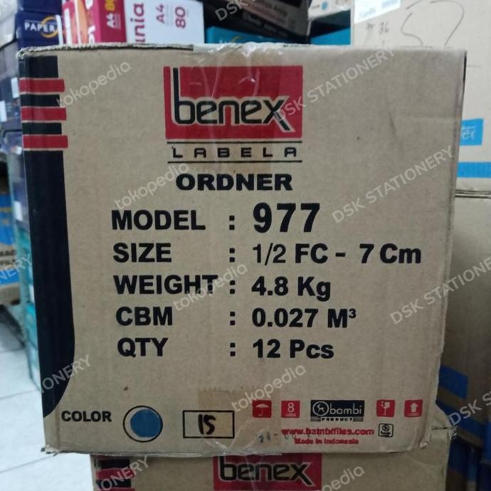 

Odner Benex 977 Kwitansi A5 Perbox Isi 12Pcs