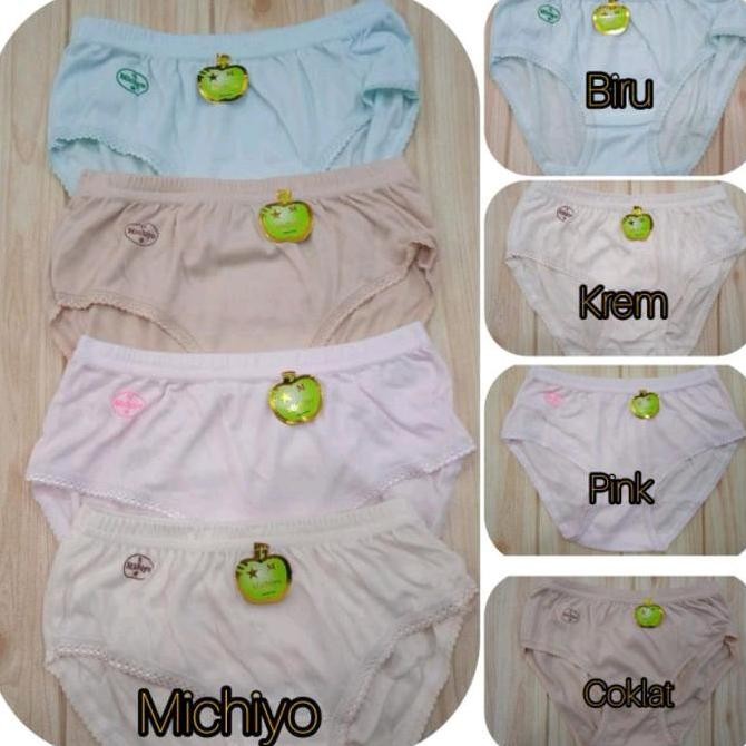 12pcs Celana Dalam Wanita Michiyo Lembut