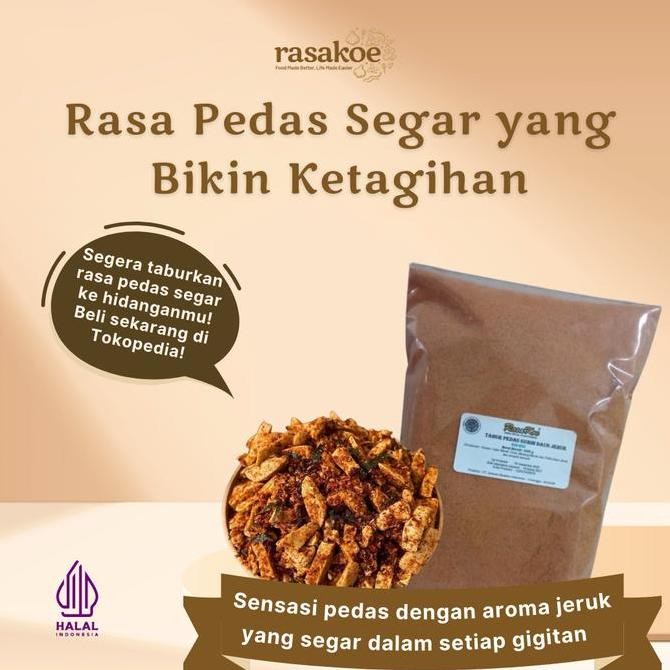 

Bumbu Tabur Pedas Gurih Daun Jeruk Non MSG 1 Kg