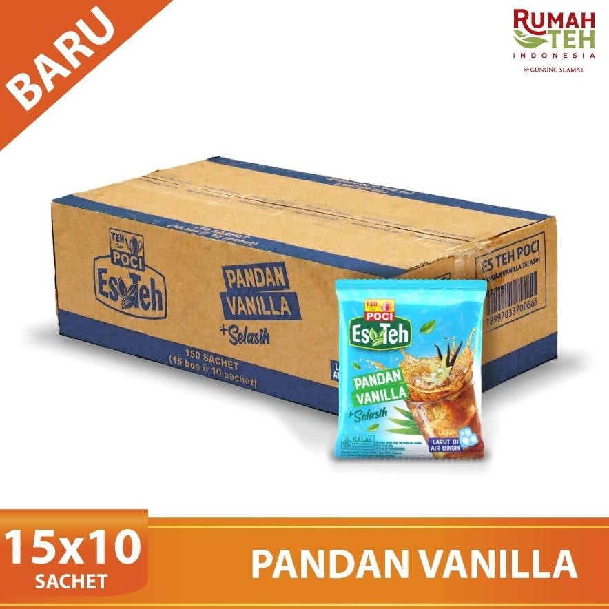 

SALE! ES TEH POCI RASA PANDAN VANILLA - 1 KARTON ISI 15 RENTENG TEH SIAP MINUM