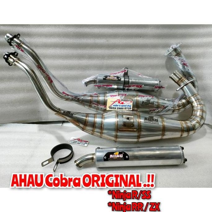 KNALPOT AHAU1 AHAU ONE ORINAL TYPE COBRA & STANDAR NINJA R RR SS ORI