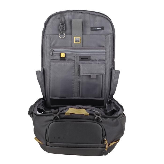 Kalibre Tas Ransel Pria Backpack Breakdown 01 23L Black-Limegreen 9111