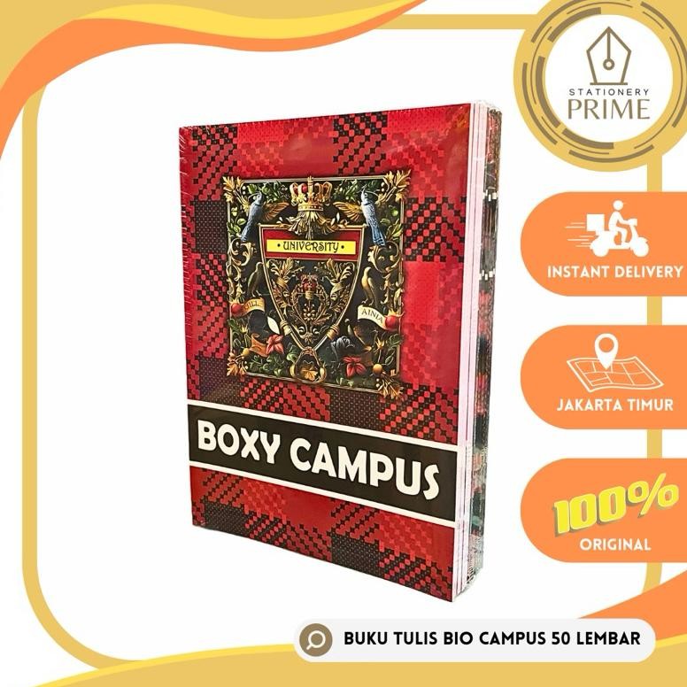 

Siap Kirim Buku Tulis BIO Boxy Campus 50 Lembar 1 Pack Isi 10 Buku Panjang