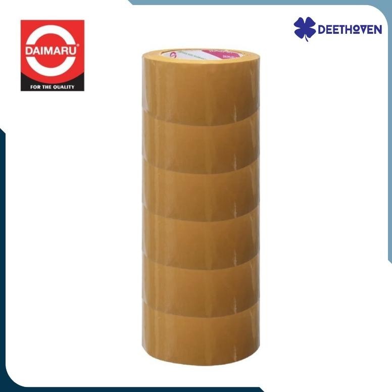 

Berkualitas [Paket 1 Slop Isi 6pcs] Daimaru OPP Lakban 48 mm x 90 Yard !!