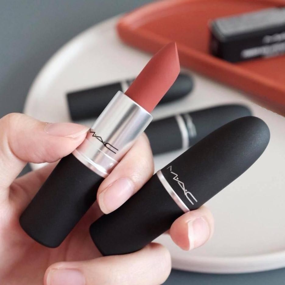 (Terbaru) MAC Long Wearing Matte Lipstick Full Size 3gr/ Mac Mini Satin Lipstick Rouge A Levres Powd