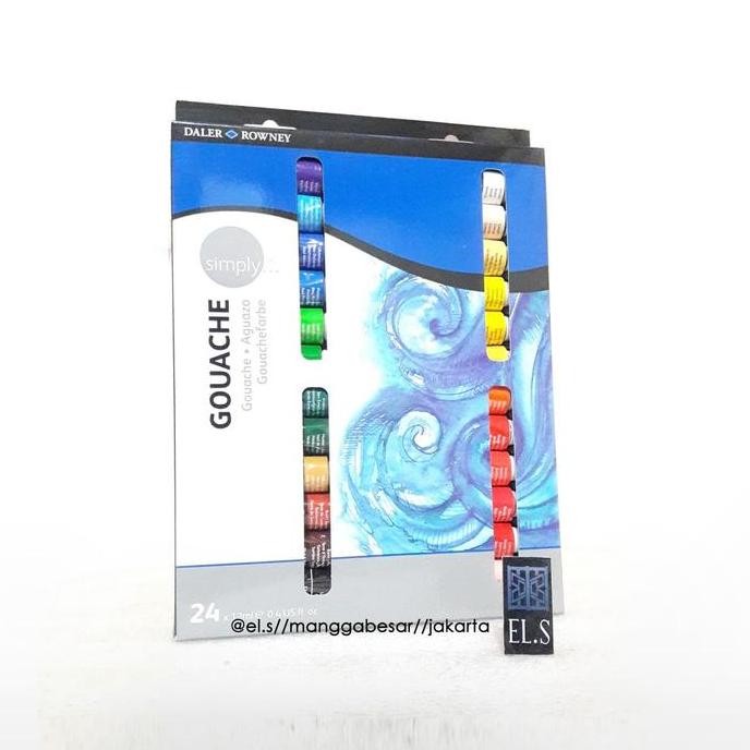 

Daler-Rowney Simply Gouache Set 24 Warna (12 Ml)
