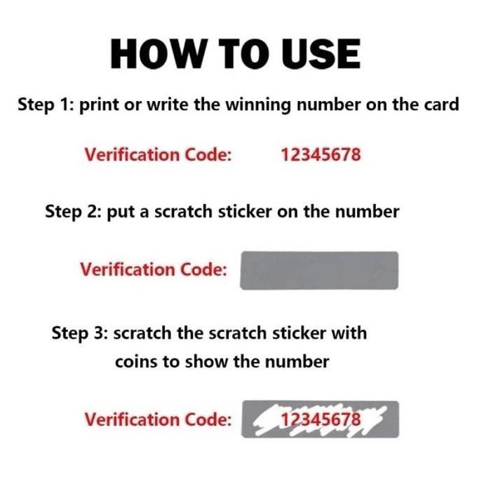 

Scratch Label Gosok 2X2 Cm