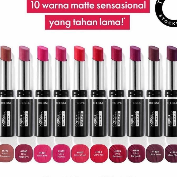 (Terbaru) Matte Lipstick/the one colour unlimited ultra fix lipstik (Terlaris)