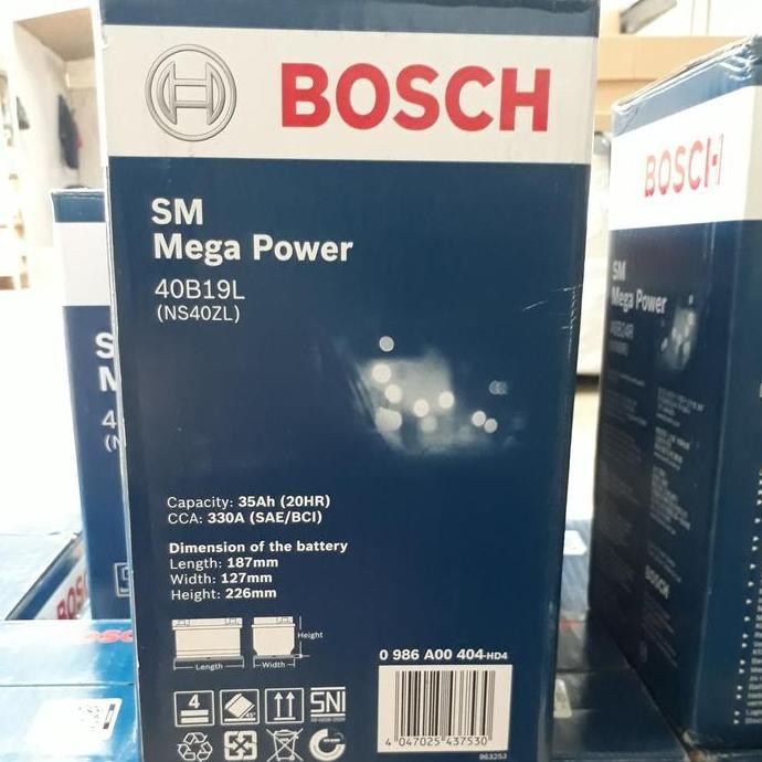 Aki/Accu Mobil Ns40Zl/40B19L Bosch Aki/Accu Kering 35Ah Aki Bosch