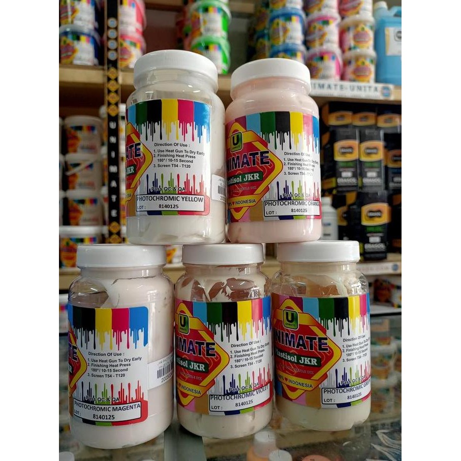 

Tinta Sablon Unimate Plastisol Jkr Photocromic @250Gr