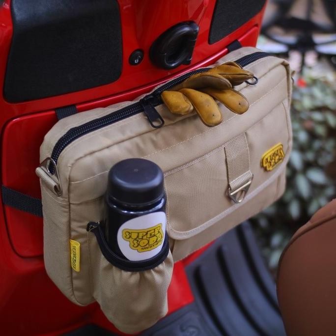 TAS VESPA TAS BAGASI VESPA COKLAT KHAKI FOR EXCEL PX EXCLUSIVE CORSA