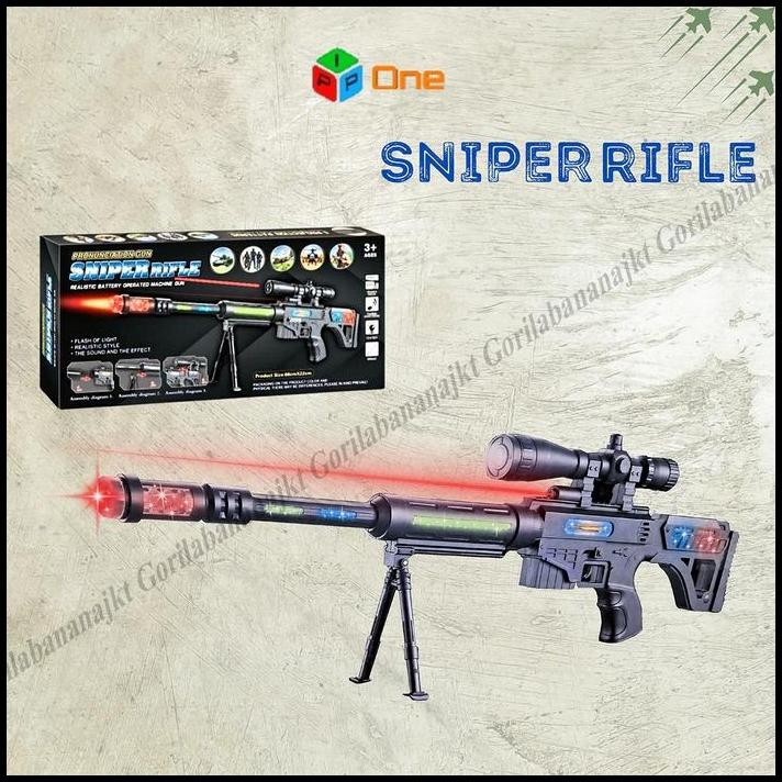 Mainan Tembak-tembakan anak sniper bisa bunyi dan infrared