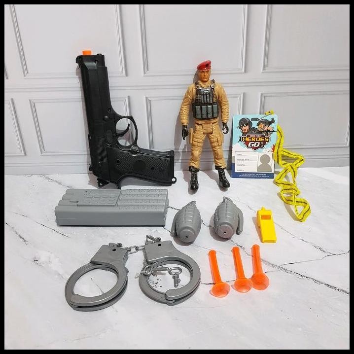 Mainan Set Edukatif Peran Tentara - Mainan Set Tembakan Borgol Tentara